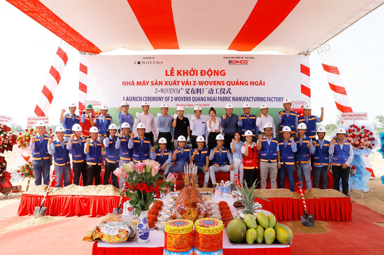 ANNOUNCEMENT OF BID WINNING AND LAUNCH CEREMONY OF Z-WOVENS QUANG NGAI FABRIC MANUFACTURING FACTORY