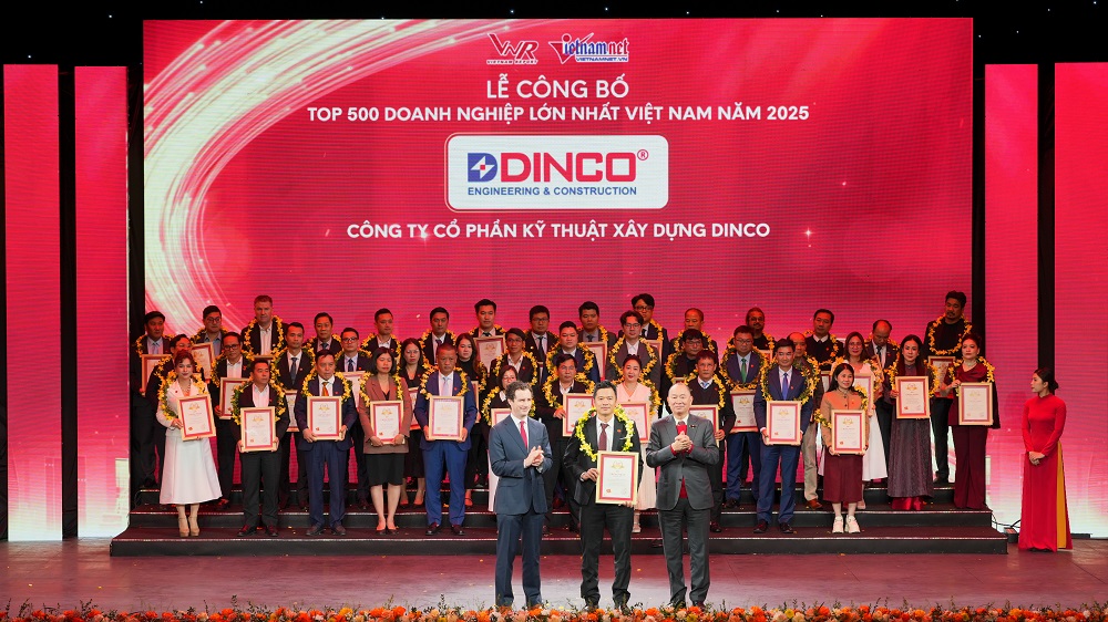 DINCO E&C TIẾP TỤC ĐƯỢC VINH DANH TOP 500 DOANH NGHIỆP LỚN NHẤT VIỆT NAM
