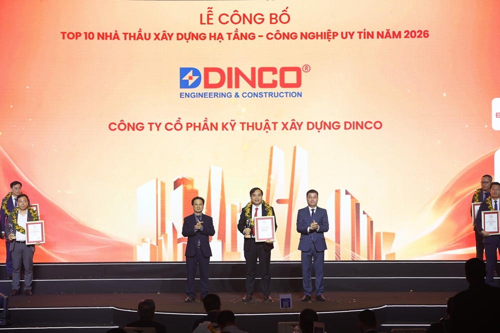 DINCO E&C HONORED AMONG TOP 10 LARGEST INDUSTRIAL CONSTRUCTION CONTRACTORS IN VIETNAM 2026