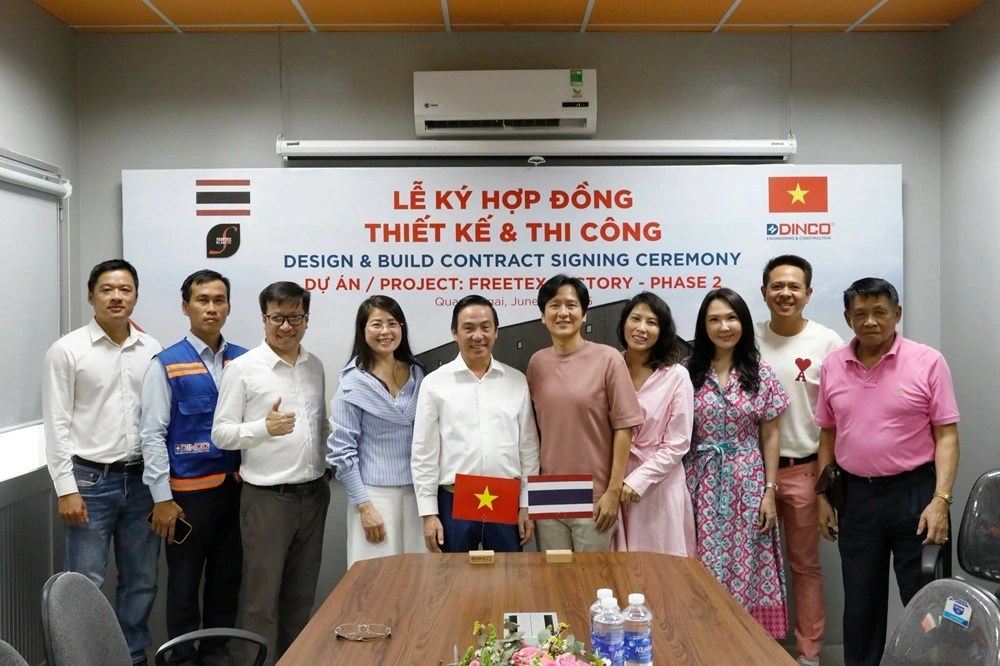 FREETEX THAILAND APPOINTS DINCO E&C AS THE DESIGN & BUILD GENERAL CONTRACTOR FOR ITS FACTORY PROJECT IN VIETNAM