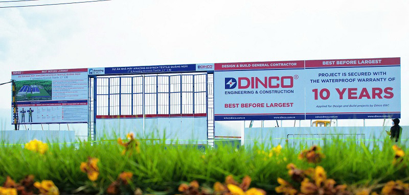 Dinco EC bảo hành thấm dột 10 năm