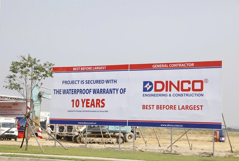 Dinco EC bảo hành thấm dột 10 năm